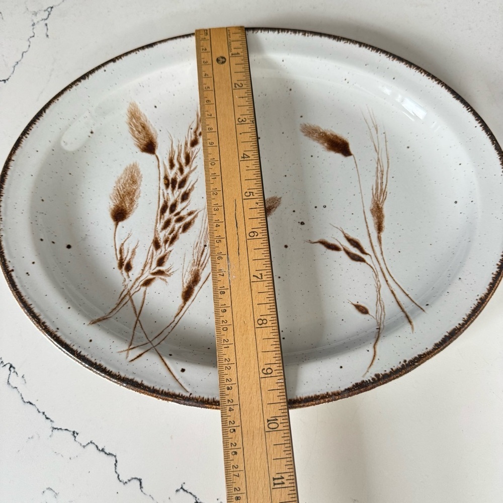 Stonehenge Wedgewood Midwinter Wild Oats Serving Platter Made in England - Picture 3 of 4